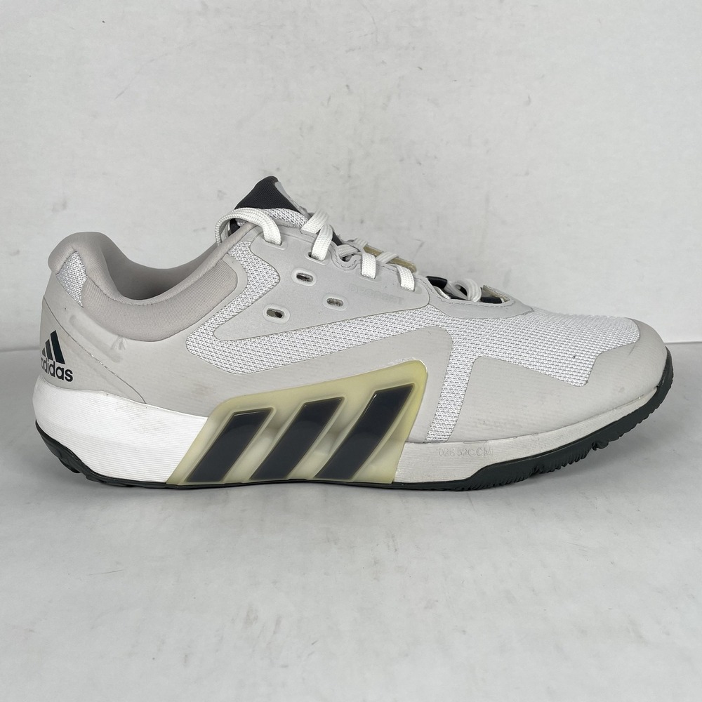 Adidas DropStep Shoes Mens Size 9.5 Gray Training Athletic Lace Up Sneakers